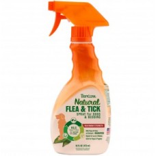 TropiClean Natural Flea & Tick Spray for Dogs & Bedding 473 ml – naturalny spray przeciw pchłom i kleszczom dla psów