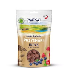 BALTICA Przysmaki Regionów - ciasteczka treningowe indyk z owocami leśnymi 100 g