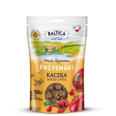BALTICA Przysmaki Regionów - ciasteczka treningowe kaczka z jabłkiem i różą 100 g